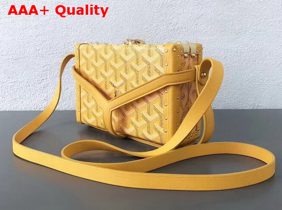 Goyard Minaudiere Trunk in Yellow Replica