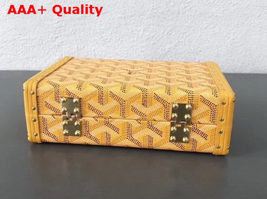 Goyard Minaudiere Trunk in Yellow Replica