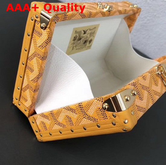 Goyard Minaudiere Trunk in Yellow Replica