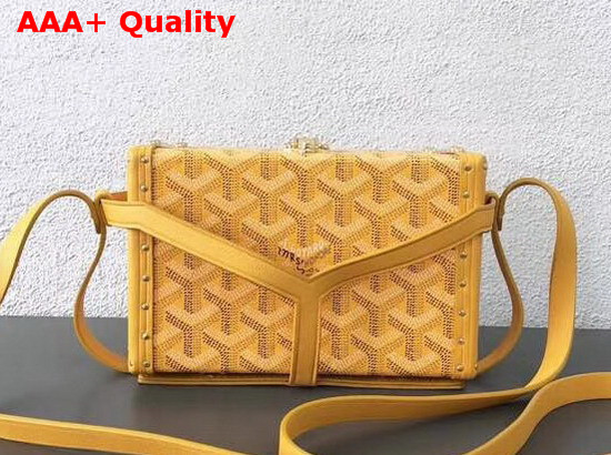 Goyard Minaudiere Trunk in Yellow Replica