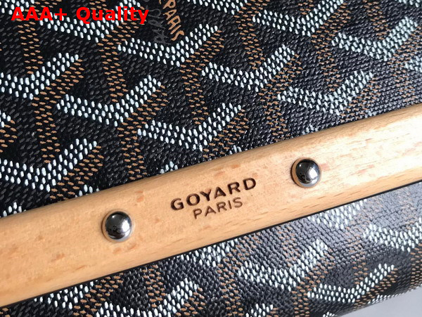 Goyard Monte Carlo PM Clutch in Black Goyardine Canvas and Clamecy Cowhide Replica