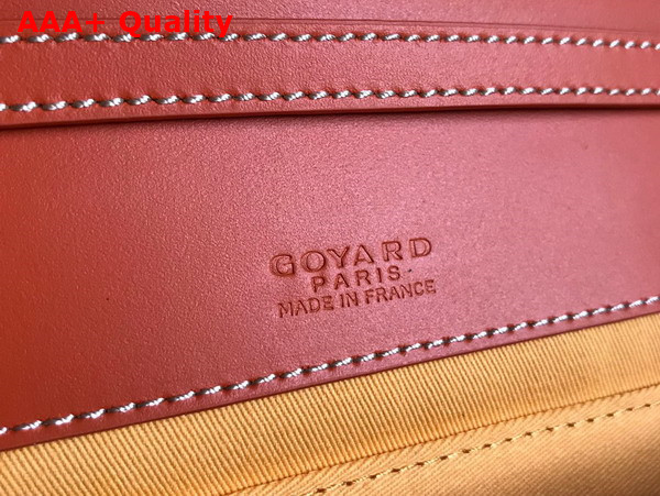 Goyard Monte Carlo PM Clutch in Orange Goyardine Canvas and Clamecy Cowhide Replica