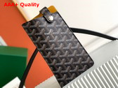 Goyard Montmartre GM Case in Black Goyardine Canvas Replica