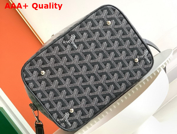 Goyard Muse Vanity Case in Gray Goyardine Canvas and Cervon Calfskin Replica