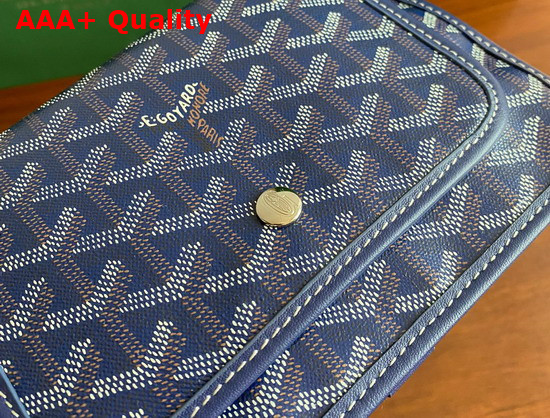 Goyard Plumet Pocket Wallet Navy Blue Replica