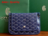 Goyard Plumet Pocket Wallet Navy Blue Replica