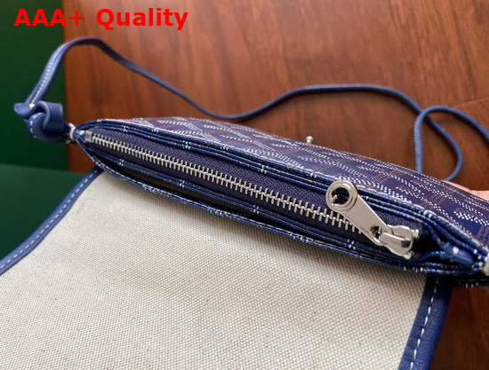 Goyard Plumet Pocket Wallet Navy Blue Replica