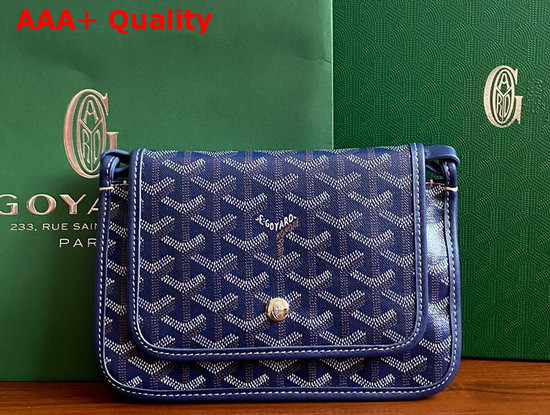 Goyard Plumet Pocket Wallet Navy Blue Replica