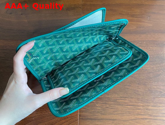 Goyard Plumet Pocket Wallet in Green Replica