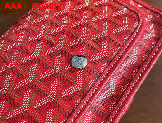 Goyard Plumet Pocket Wallet in Red Replica