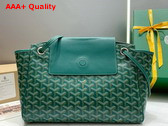 Goyard Rouette PM Bag in Green Goyardine Canvas and Chevroches Calfskin Replica