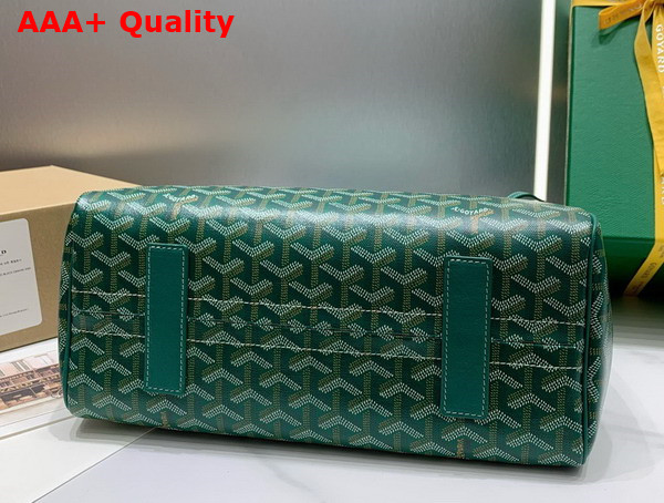 Goyard Rouette PM Bag in Green Goyardine Canvas and Chevroches Calfskin Replica