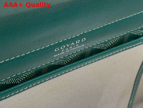 Goyard Rouette PM Bag in Green Goyardine Canvas and Chevroches Calfskin Replica