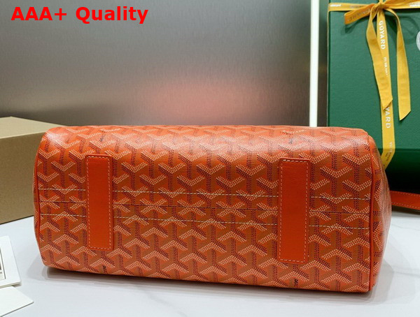 Goyard Rouette PM Bag in Orange Goyardine Canvas and Chevroches Calfskin Replica