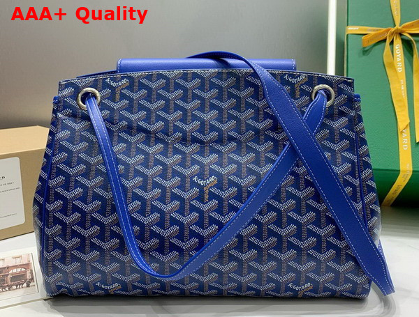 Goyard Rouette PM Bag in Sky Blue Goyardine Canvas and Chevroches Calfskin Replica