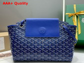 Goyard Rouette PM Bag in Sky Blue Goyardine Canvas and Chevroches Calfskin Replica