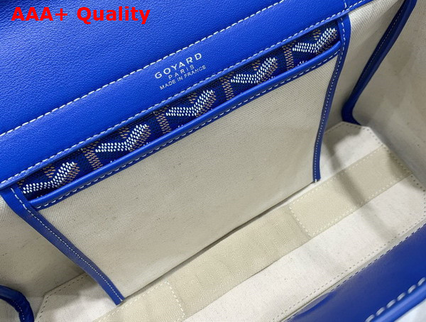 Goyard Rouette PM Bag in Sky Blue Goyardine Canvas and Chevroches Calfskin Replica