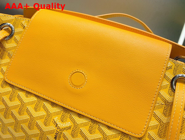 Goyard Rouette PM Bag in Yellow Goyardine Canvas and Chevroches Calfskin Replica