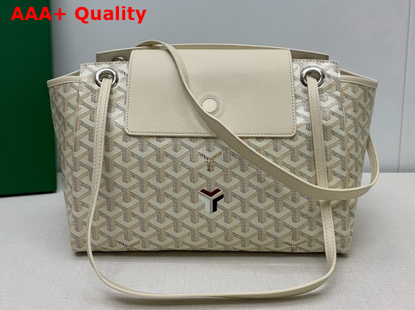 Goyard Rouette Souple Bag 2024 Sand Chevroches Calfskin and Goyardine Canvas Replica