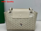 Goyard Rouette Souple Bag 2024 Sand Chevroches Calfskin and Goyardine Canvas Replica