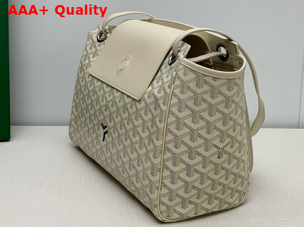 Goyard Rouette Souple Bag 2024 Sand Chevroches Calfskin and Goyardine Canvas Replica