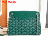 Goyard Rouette Structure Mini Bag in Green Goyardine Canvas and Chevroches Calfskin Replica