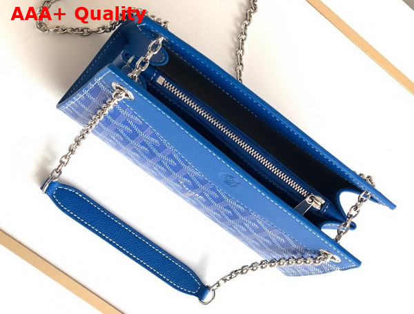 Goyard Rouette Structure Mini Bag in Sky Blue Goyardine Canvas and Chevroches Calfskin Replica