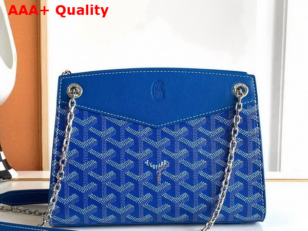 Goyard Rouette Structure Mini Bag in Sky Blue Goyardine Canvas and Chevroches Calfskin Replica