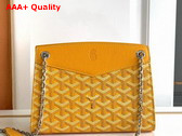 Goyard Rouette Structure Mini Bag in Yellow Goyardine Canvas and Chevroches Calfskin Replica