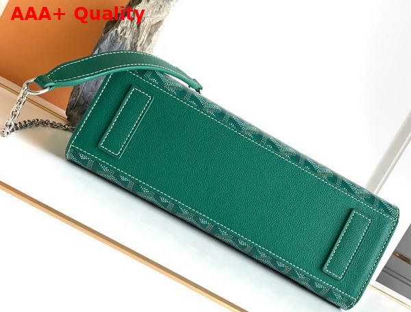 Goyard Rouette Structure PM Bag in Green Goyardine Canvas and Chevroches Calfskin Replica