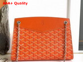 Goyard Rouette Structure PM Bag in Orange Goyardine Canvas and Chevroches Calfskin Replica