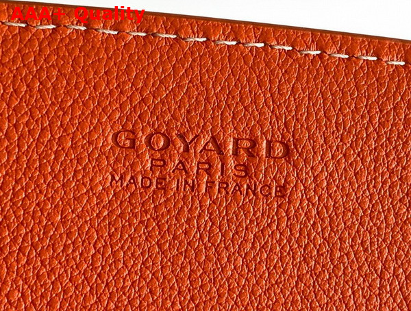 Goyard Rouette Structure PM Bag in Orange Goyardine Canvas and Chevroches Calfskin Replica