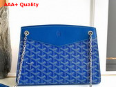 Goyard Rouette Structure PM Bag in Sky Blue Goyardine Canvas and Chevroches Calfskin Replica