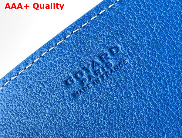 Goyard Rouette Structure PM Bag in Sky Blue Goyardine Canvas and Chevroches Calfskin Replica