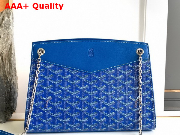 Goyard Rouette Structure PM Bag in Sky Blue Goyardine Canvas and Chevroches Calfskin Replica