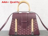 Goyard Saigon Shoulder Bag in Burgundy Replica