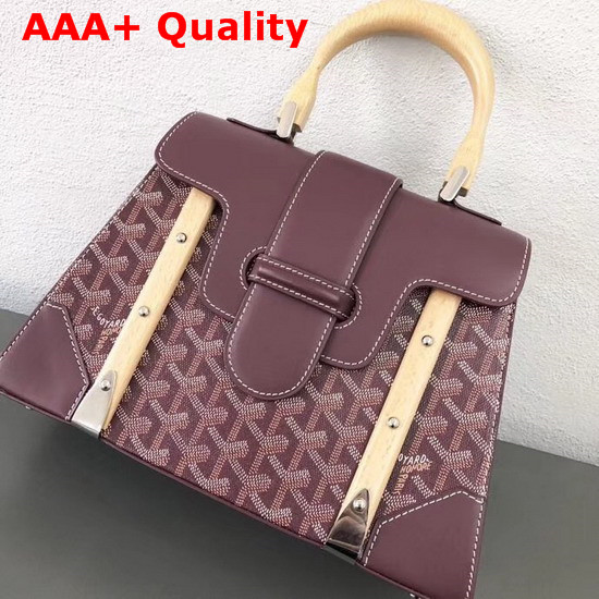 Goyard Saigon Shoulder Bag in Burgundy Replica