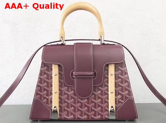 Goyard Saigon Shoulder Bag in Burgundy Replica