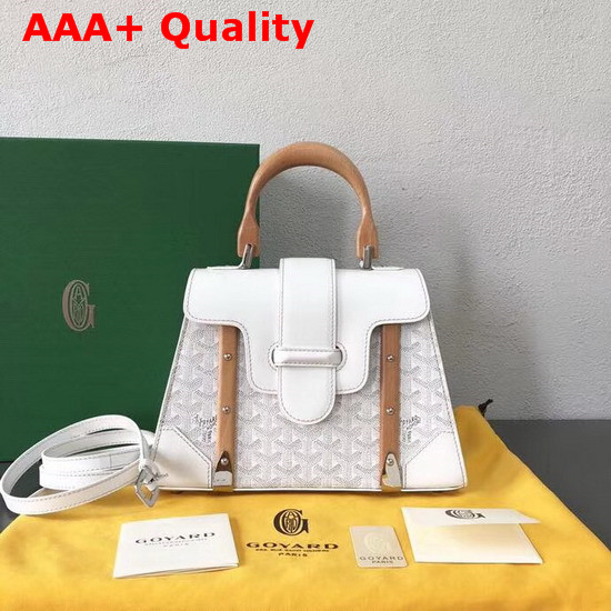 Goyard Saigon Shoulder Bag in White Replica