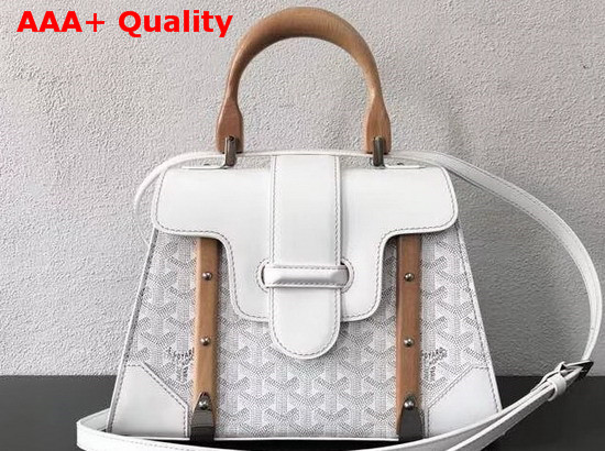 Goyard Saigon Shoulder Bag in White Replica