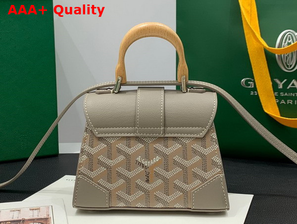 Goyard Saigon Structure Nano Bag in Grege Goyardine Canvas and Decize Taurillon Leather Replica