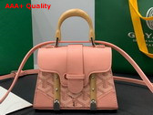 Goyard Saigon Structure Nano Bag in Pink Goyardine Canvas and Decize Taurillon Leather Replica