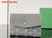 Goyard Saint Gabriel Wallet in Grey Goyardine Canvas and Vauzelles Calfskin Replica