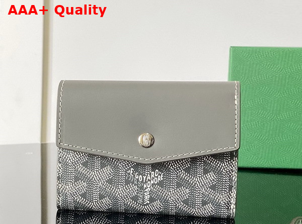 Goyard Saint Gabriel Wallet in Grey Goyardine Canvas and Vauzelles Calfskin Replica