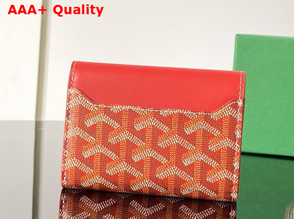 Goyard Saint Gabriel Wallet in Red Goyardine Canvas and Vauzelles Calfskin Replica