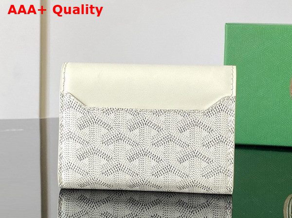 Goyard Saint Gabriel Wallet in White Goyardine Canvas and Vauzelles Calfskin Replica