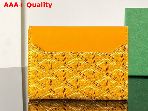 Goyard Saint Gabriel Wallet in Yellow Goyardine Canvas and Vauzelles Calfskin Replica