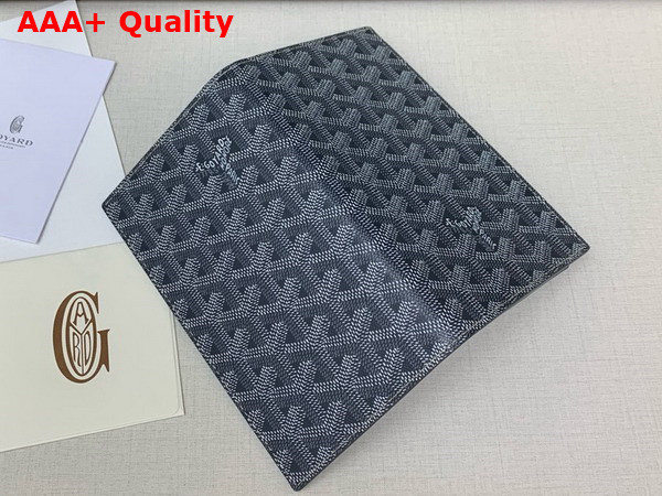 Goyard Saint Lambert Wallet in Grey Goyardine Canvas and Vauzelles Calfskin Replica