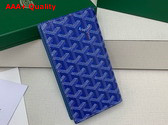 Goyard Saint Lambert Wallet in Sky Blue Goyardine Canvas and Vauzelles Calfskin Replica