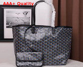 Goyard Saint Louis Claire Voie MM Reversible Tote Bag Blue Interior Replica